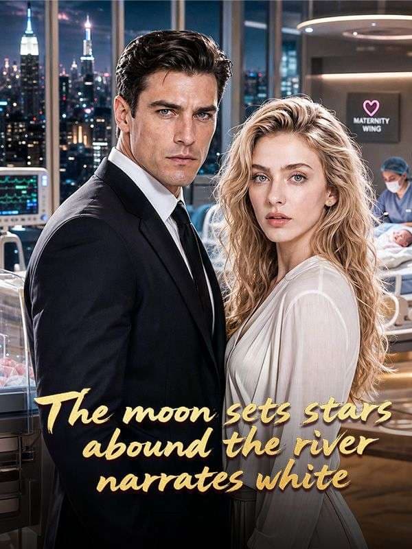The Moon Sets Stars Abound The River Narrates White